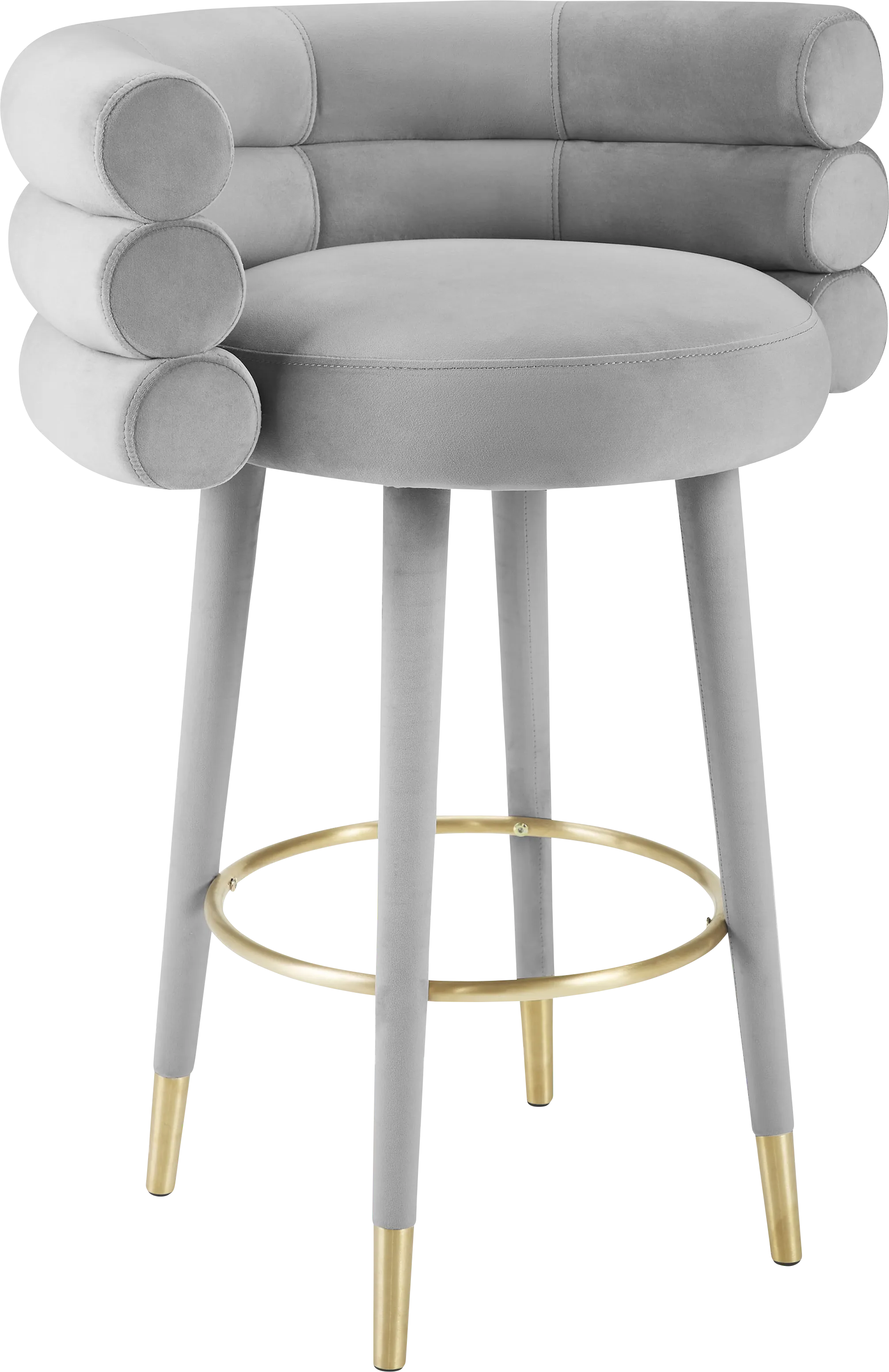 Bromelia Gray Barstool - Thumbnail - Image 1