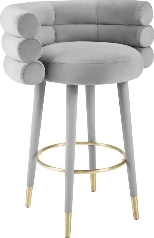 Bromelia Gray Barstool