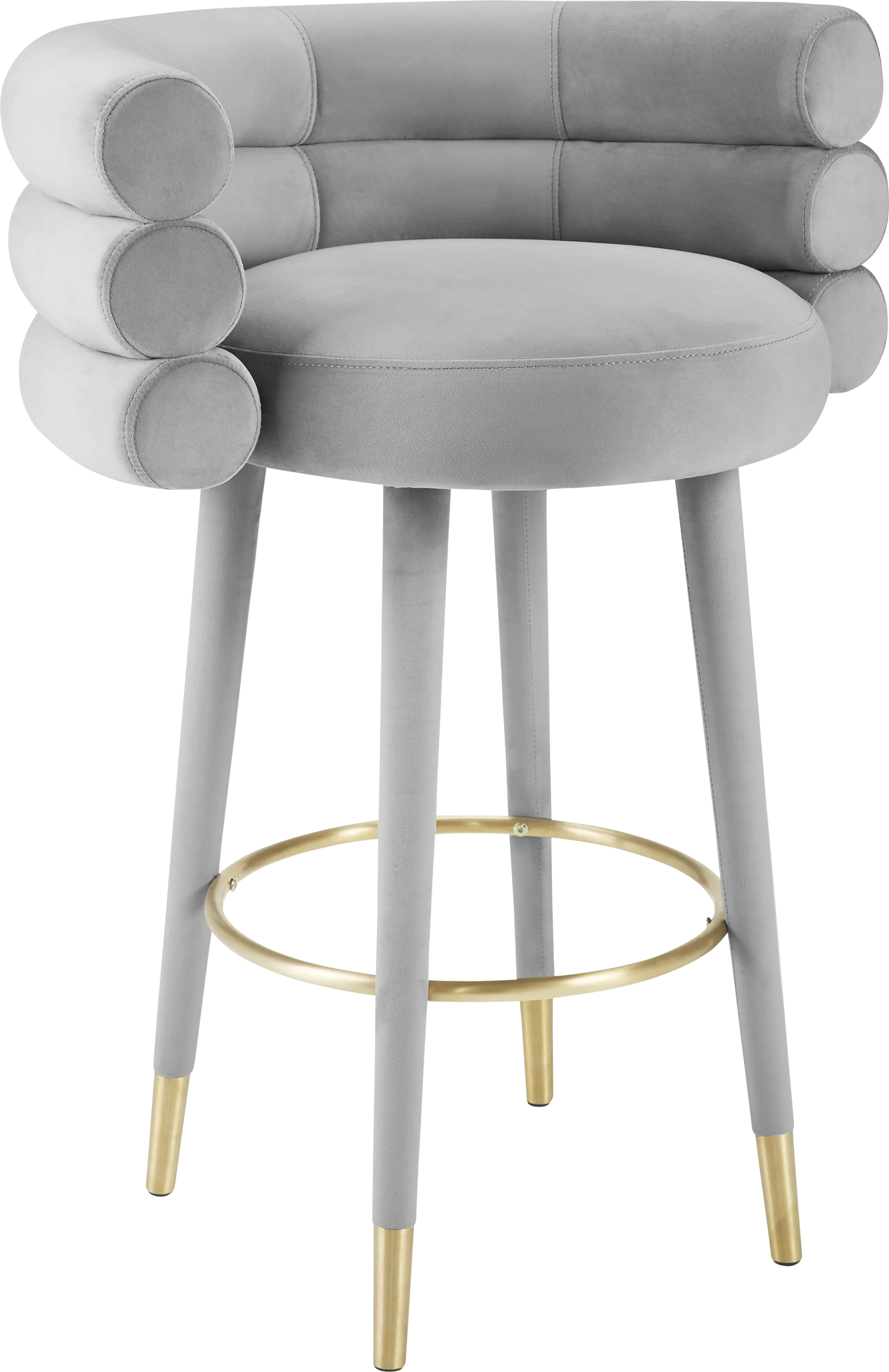 Bromelia Gray Barstool - Image 1