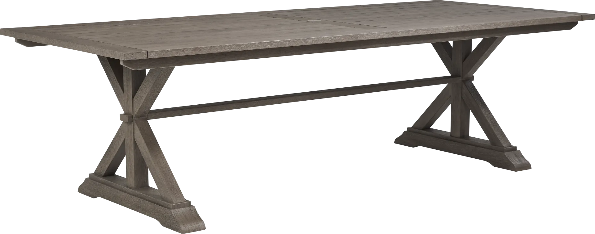 Siesta Key Light Wood 102 in. Rectangle Outdoor Dining Table