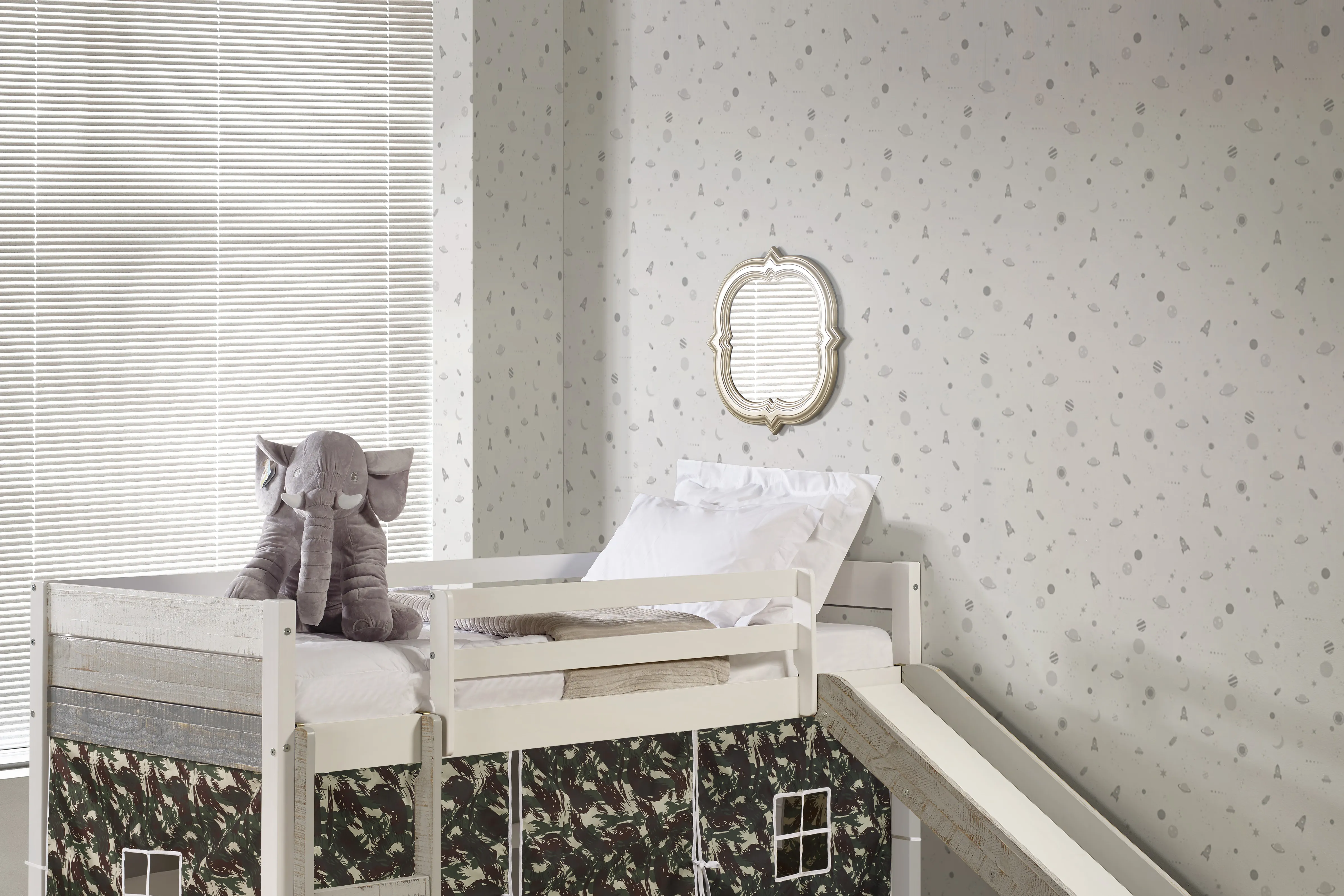 Kids Debuel Camo Twin Tent Loft Bed - Thumbnail - Image 2