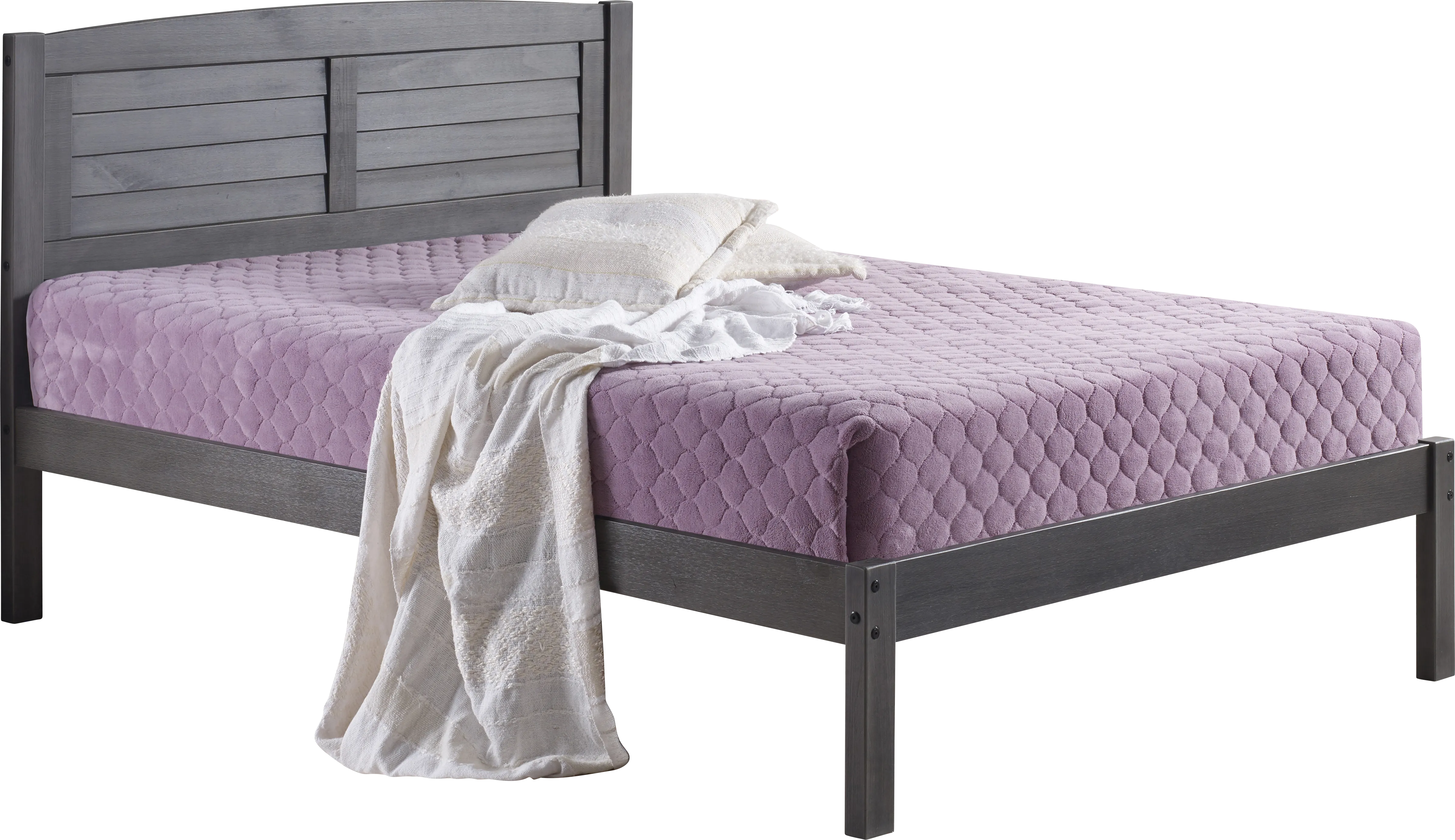 Kids Cicotte Gray Full Bed - Thumbnail - Image 1