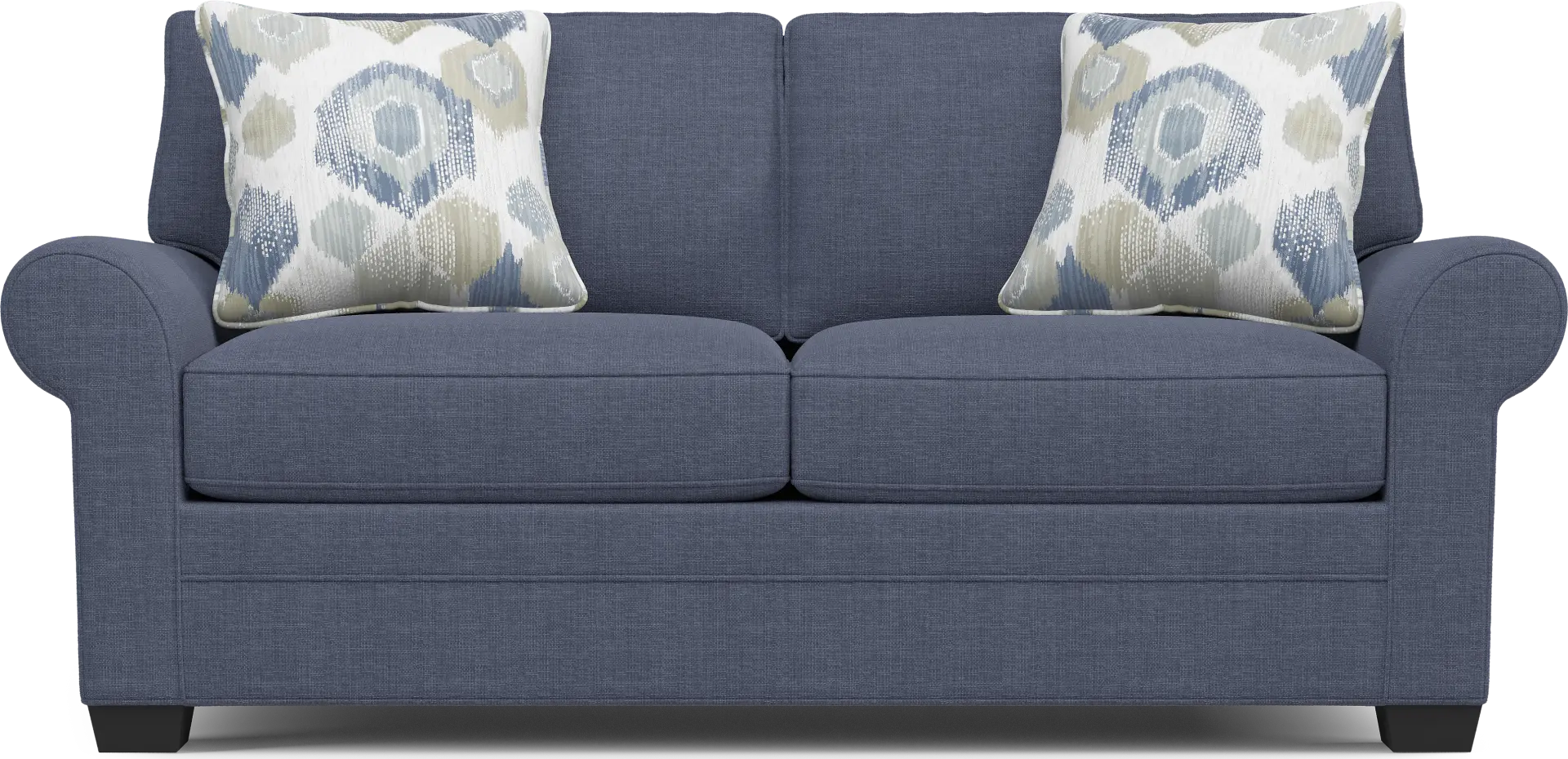 Bellingham Sapphire Textured Chenille Sleeper Loveseat
