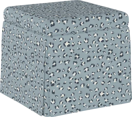 Charlick Blue Ottoman