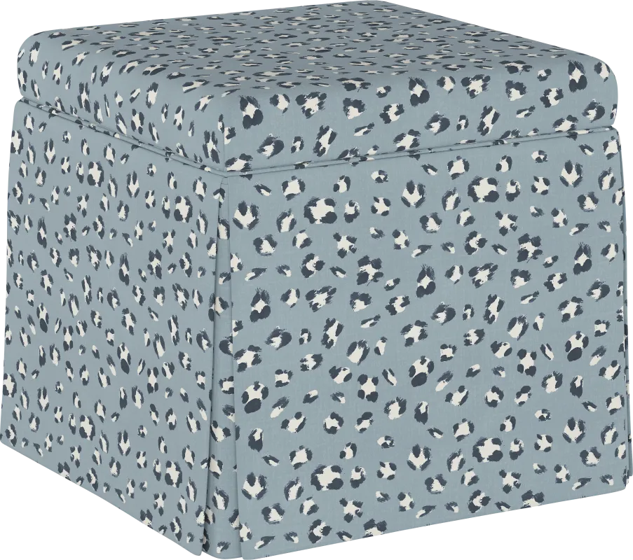 Charlick Blue Ottoman