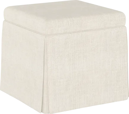 Charlick Cream Ottoman