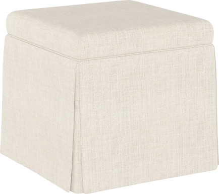 Charlick Cream Ottoman