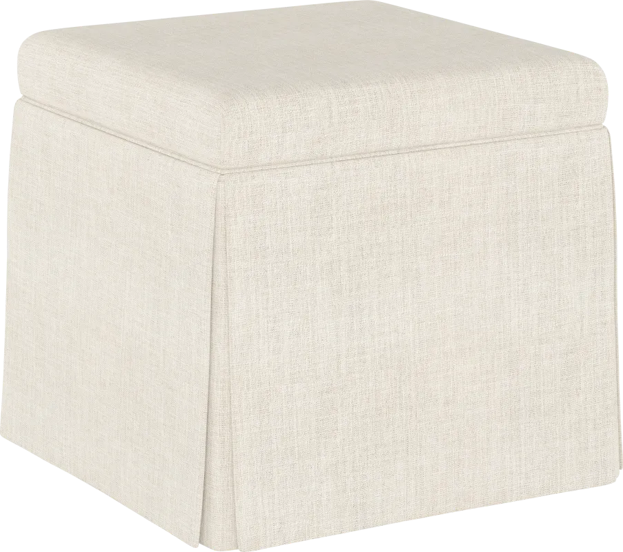 Charlick Cream Ottoman