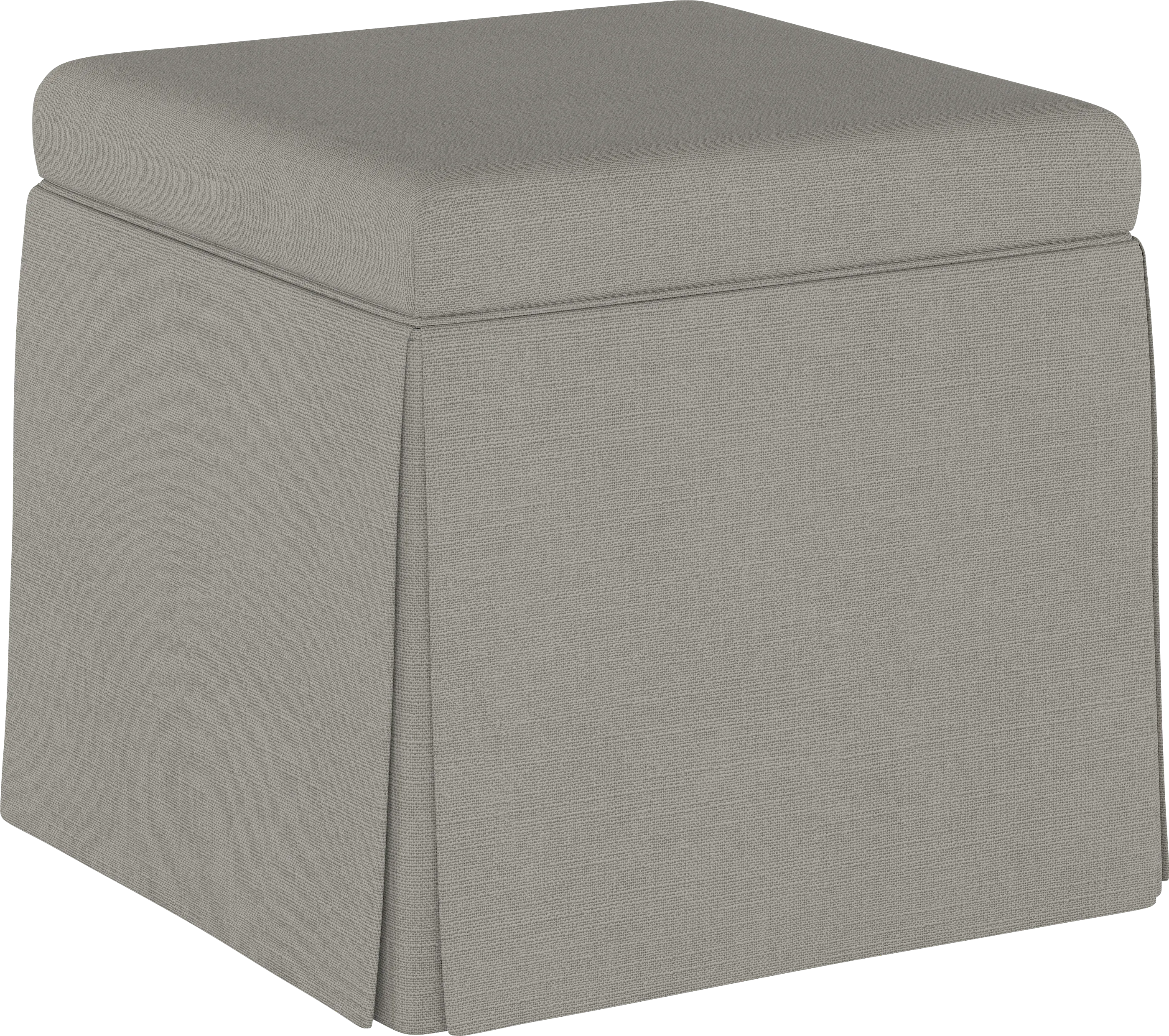 Charlick Gray Ottoman - Thumbnail - Image 1