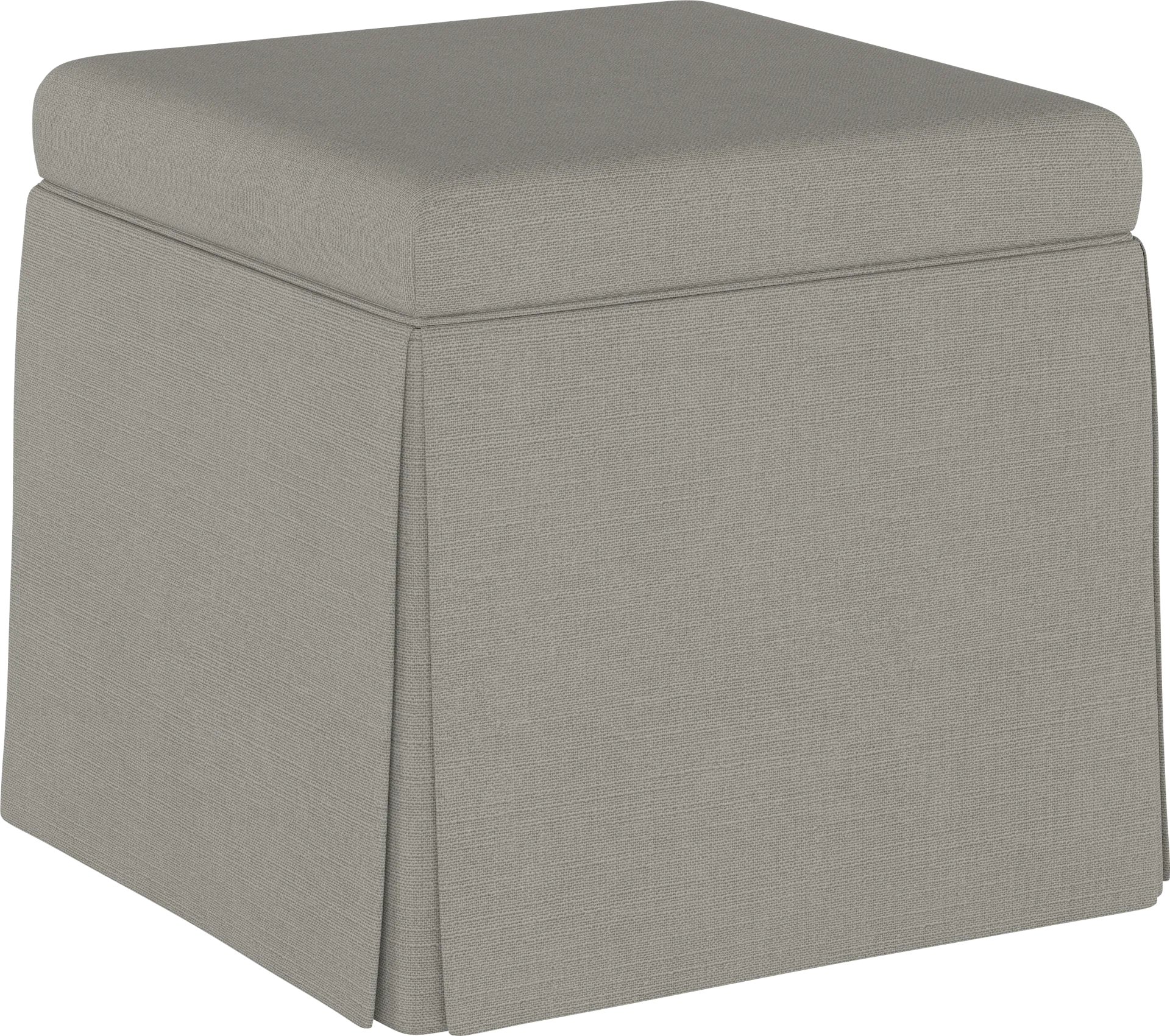 Charlick Gray Ottoman - Image 1