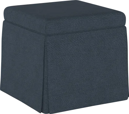Charlick Blue Ottoman