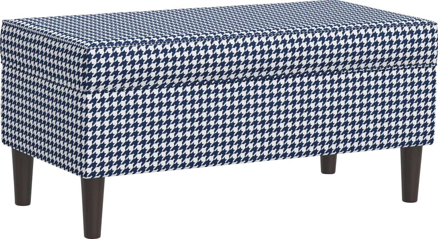 Charette Blue Storage Bench