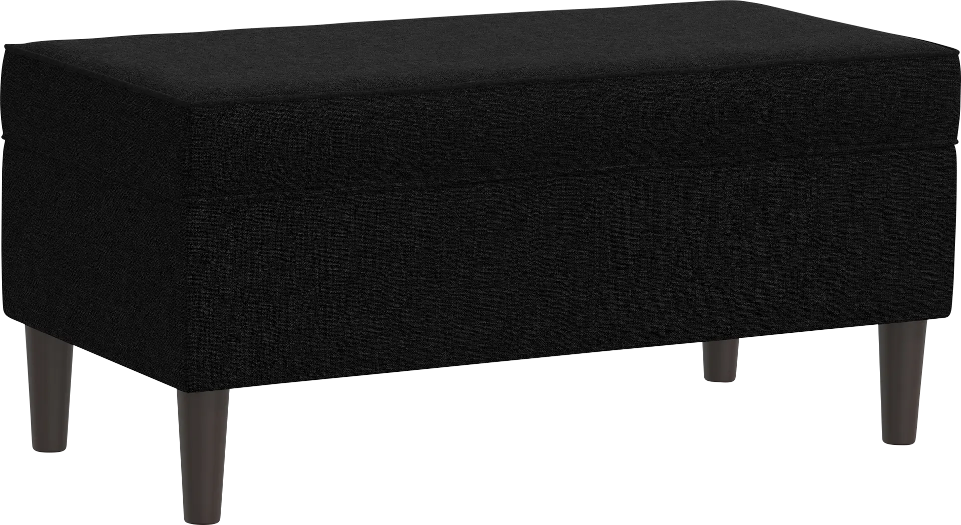 Charette Black Storage Bench