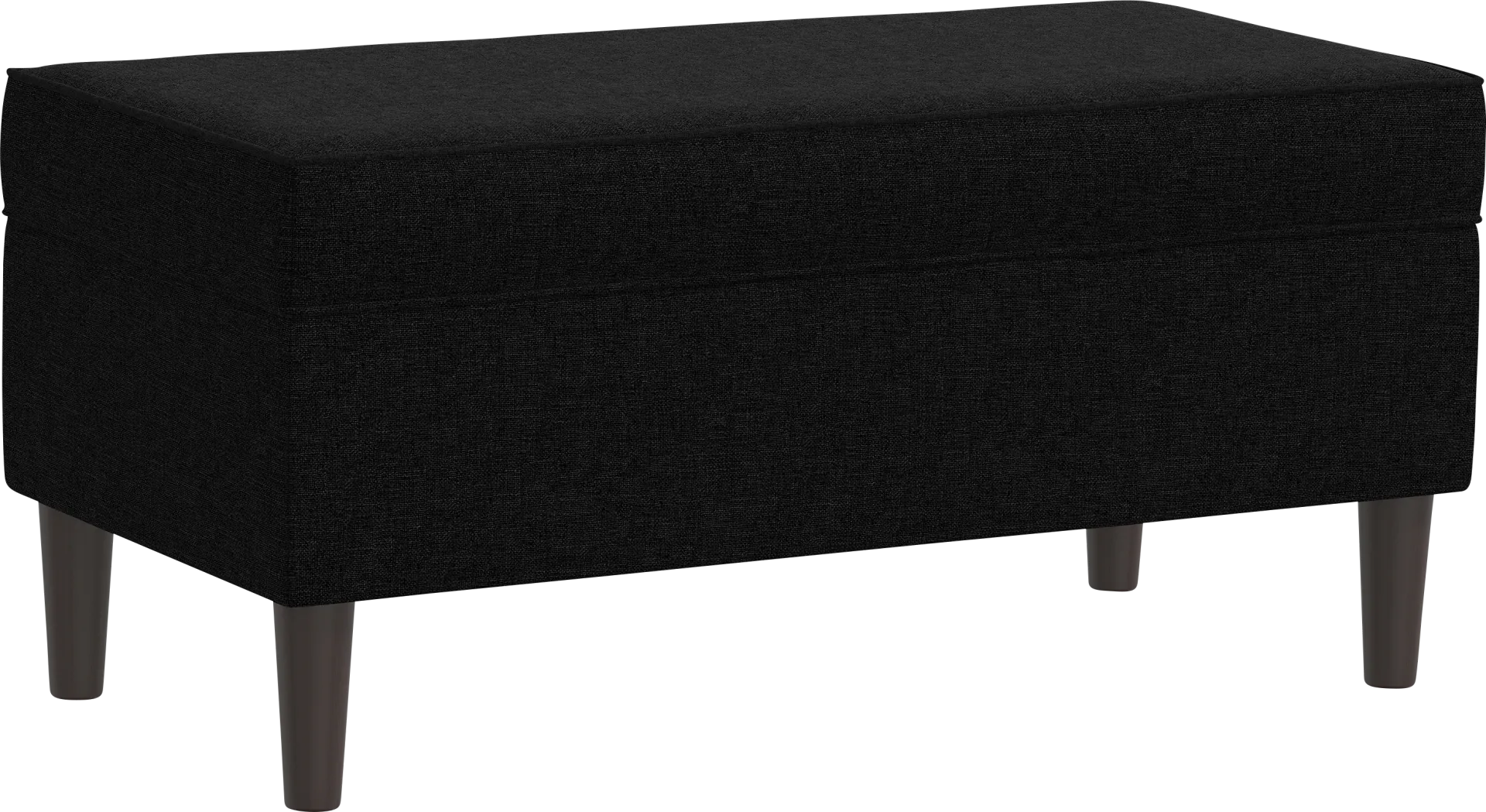 Charette Black Storage Bench - Image 1