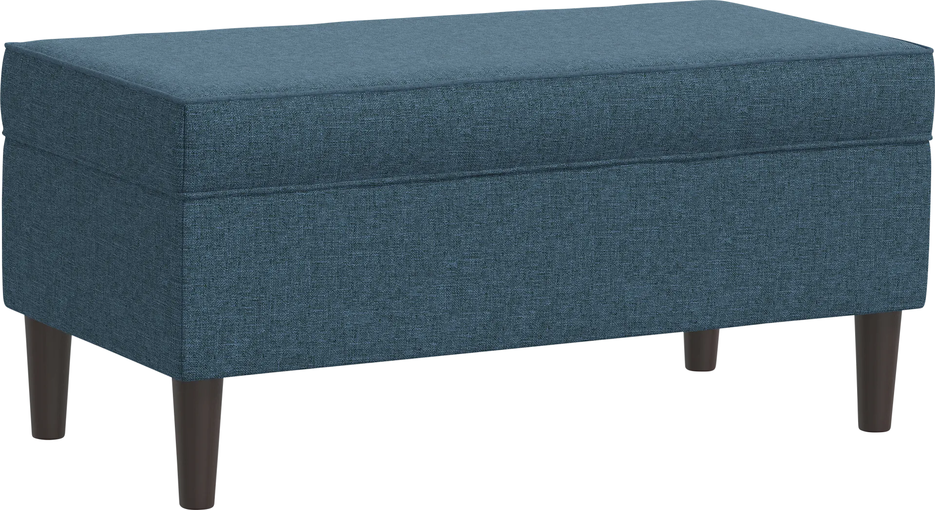 Charette Navy Blue Storage Bench - Image 1