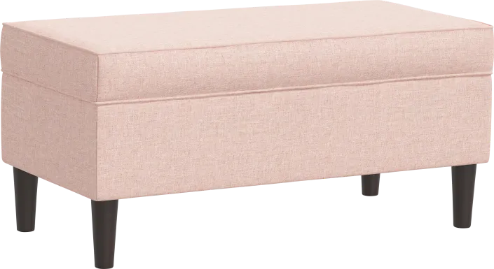 Charette Pink Storage Bench