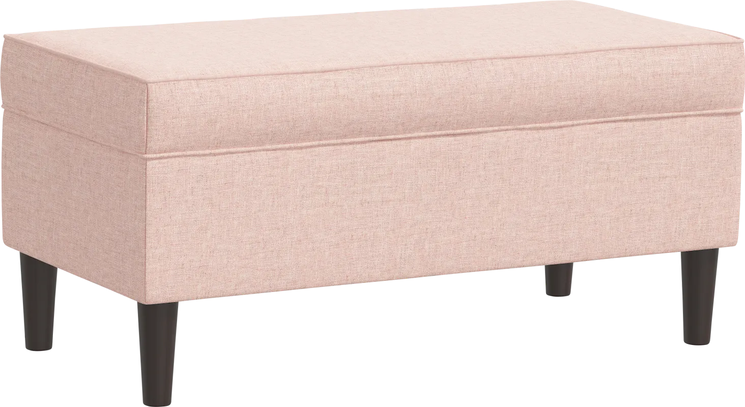 Charette Pink Storage Bench