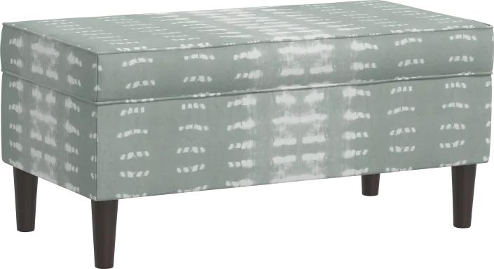 Charette Green Storage Bench