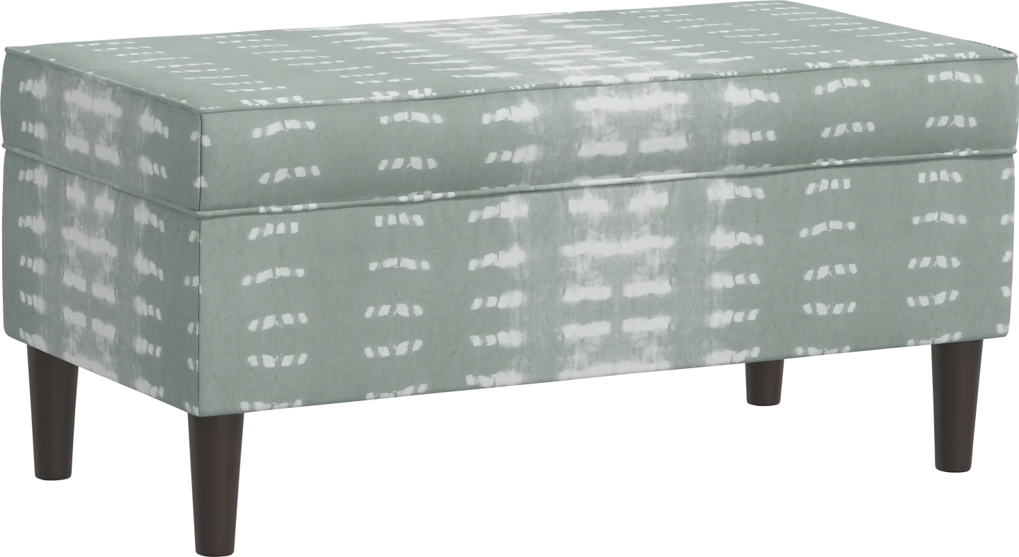 Charette Green Storage Bench