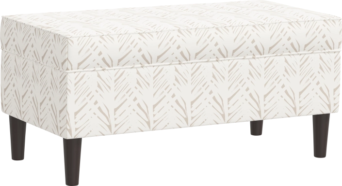 Charette Cream Storage Bench
