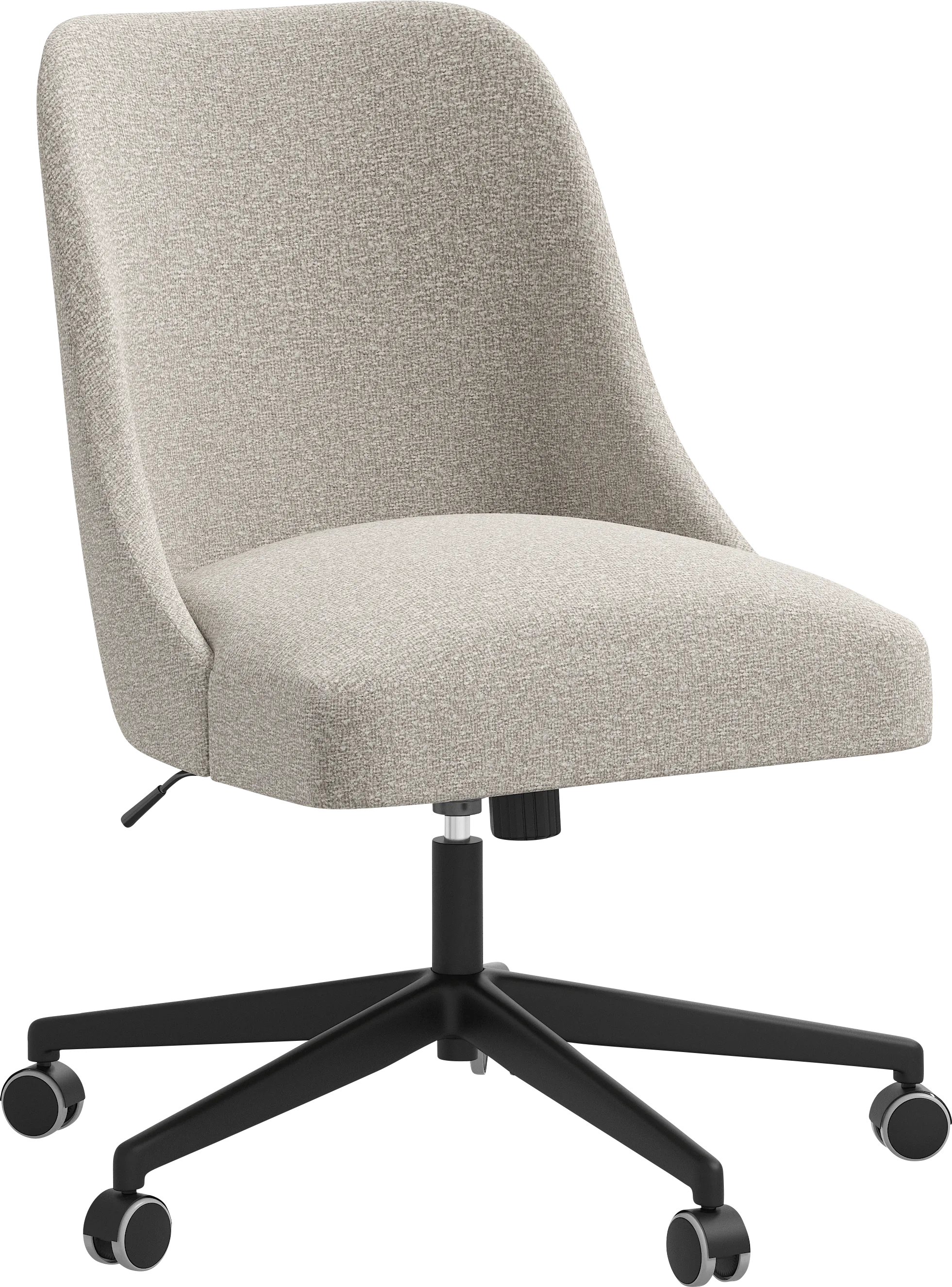 Elbe Light Gray Desk Chair - Thumbnail - Image 1