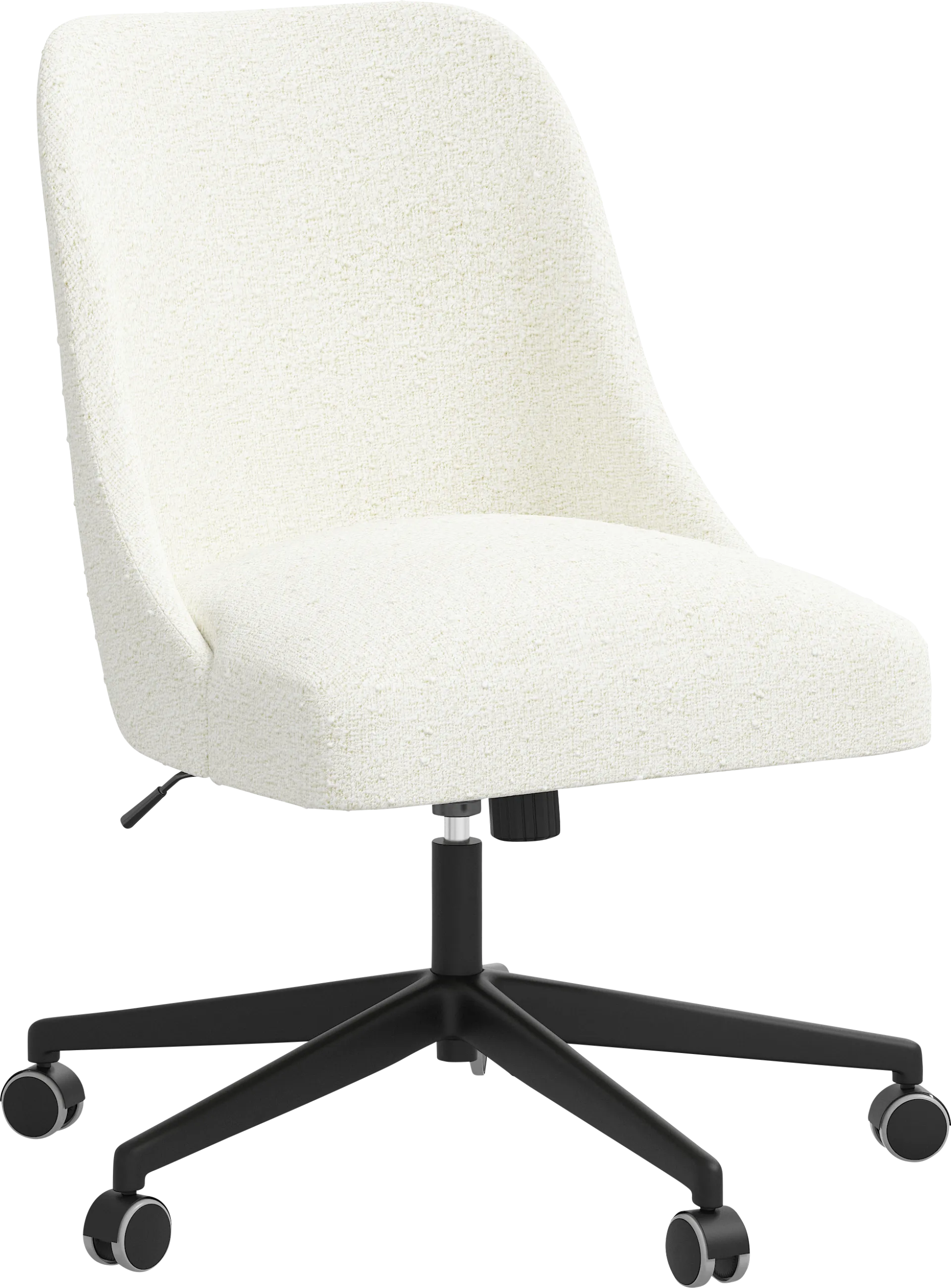 Elbe White Desk Chair - Image 1