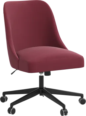 Carsell Burgundy Desk Chair