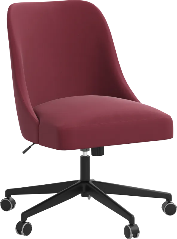 Carsell Burgundy Desk Chair