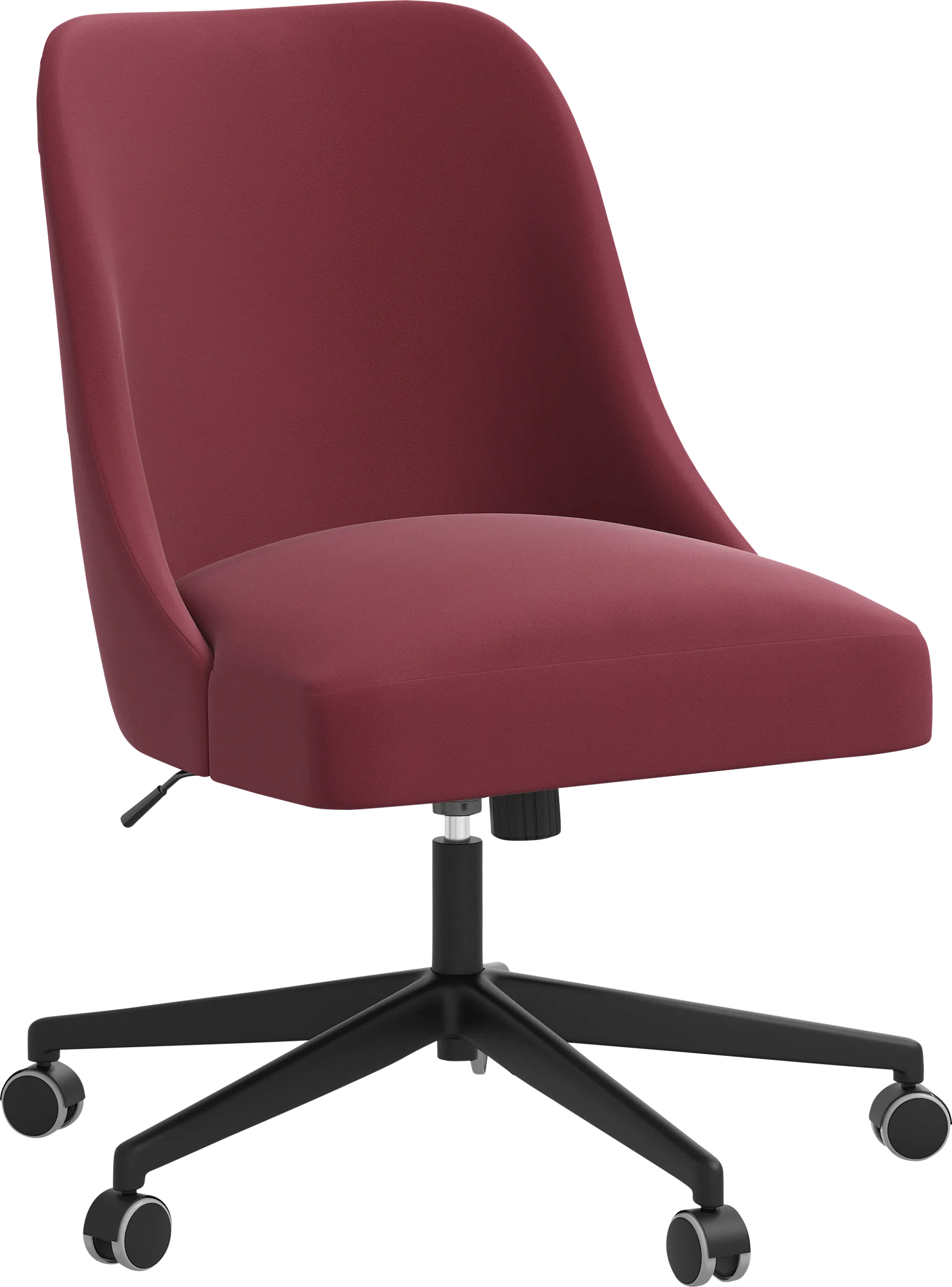 Carsell Burgundy Desk Chair - Image 1