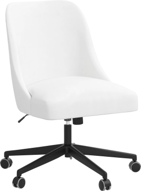 Carsell White Desk Chair