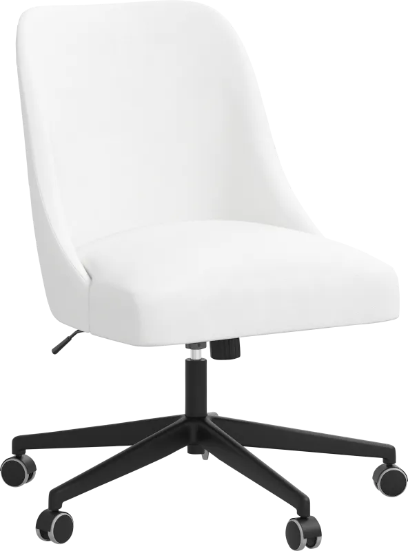 Carsell White Desk Chair