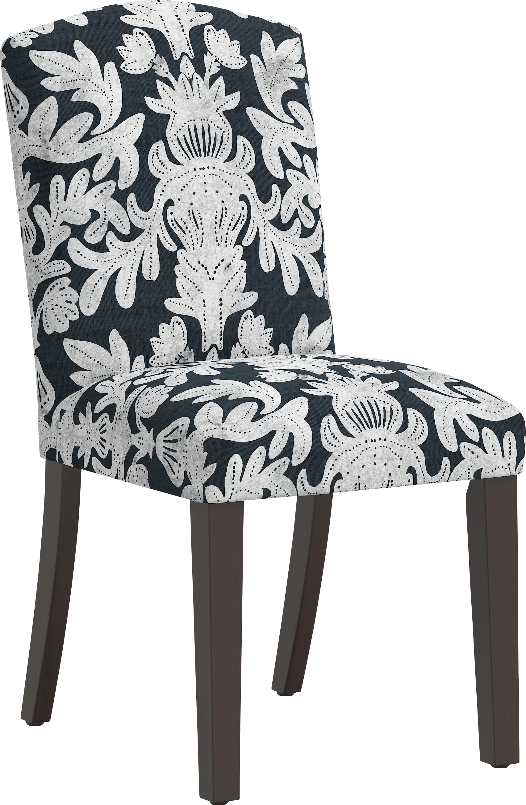 Dalzell Dark Blue Side Chair - Image 1