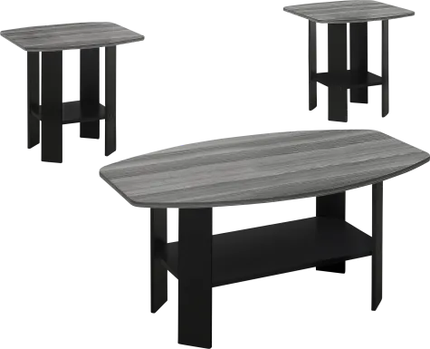 Greylyn Gray 3 Pc Table Set