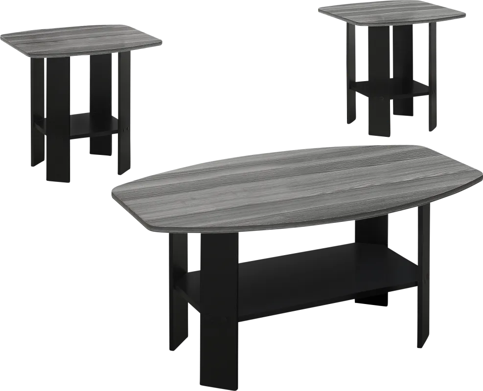 Greylyn Gray 3 Pc Table Set