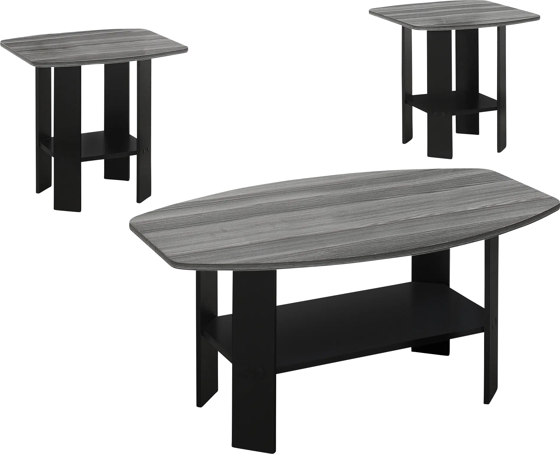 Greylyn Gray 3 Pc Table Set