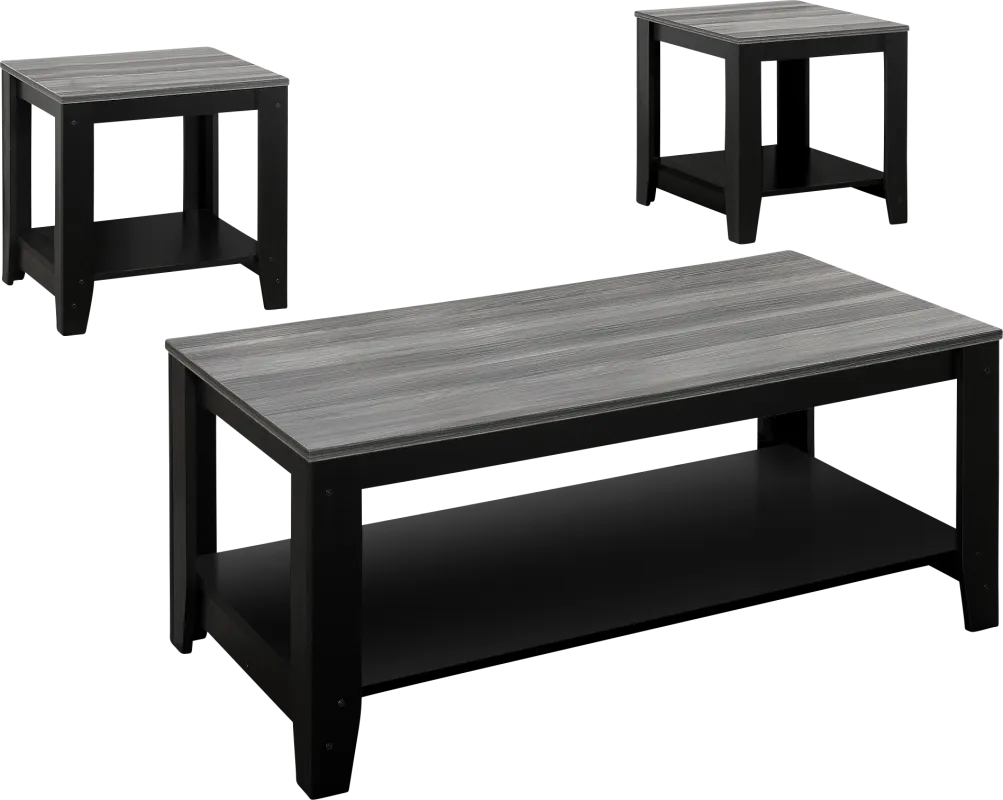 Halesworth Gray 3 Pc Table Set