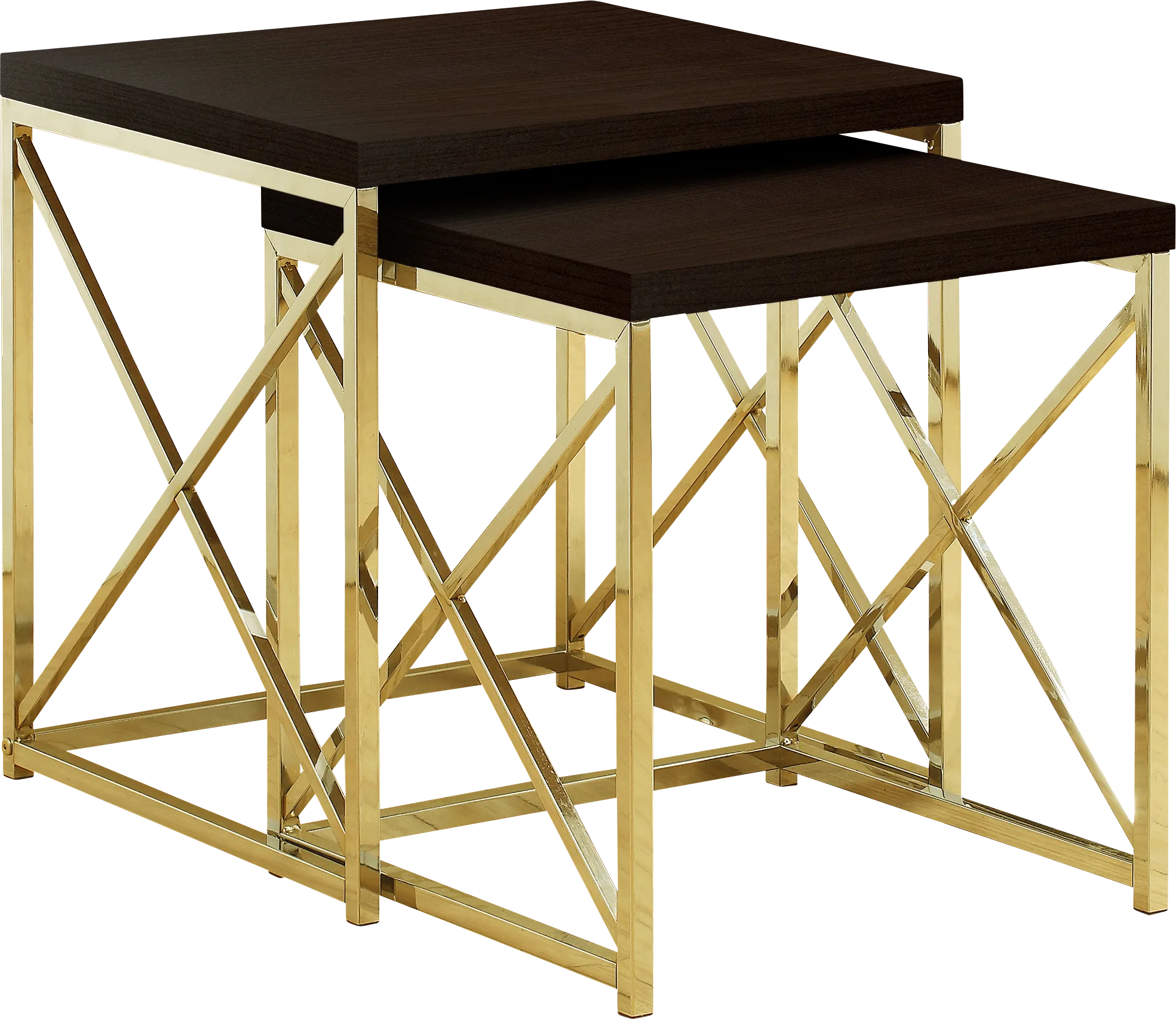 Brillock Gold Nesting Tables - Thumbnail - Image 1