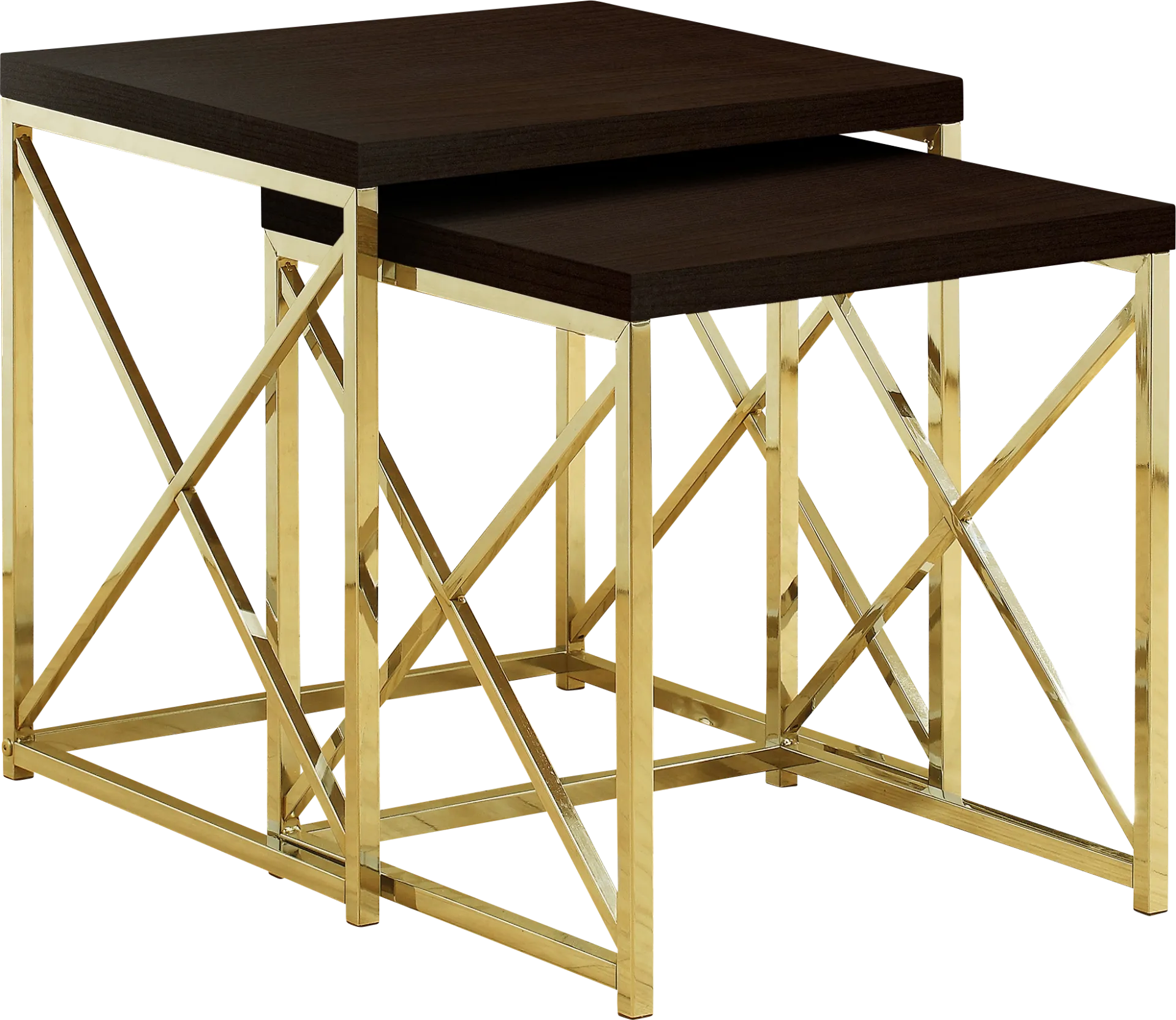 Brillock Gold Nesting Tables - Image 1