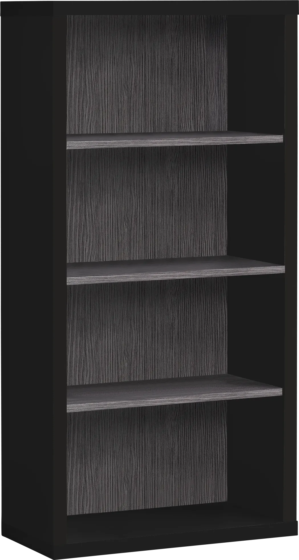 Wampton Black Bookcase