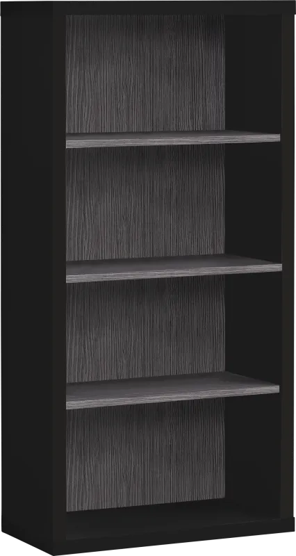 Wampton Black Bookcase