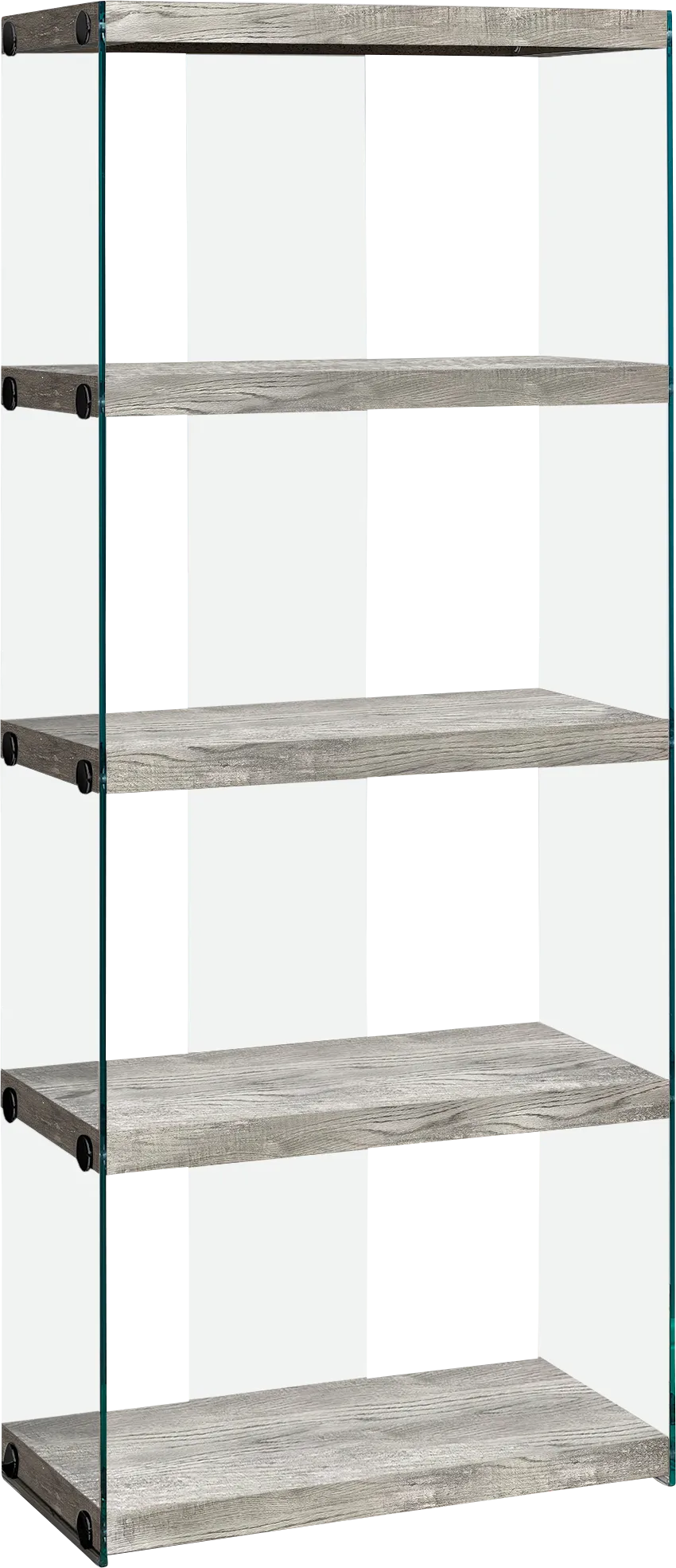 Mitchwin Dark Gray Bookcase - Image 1