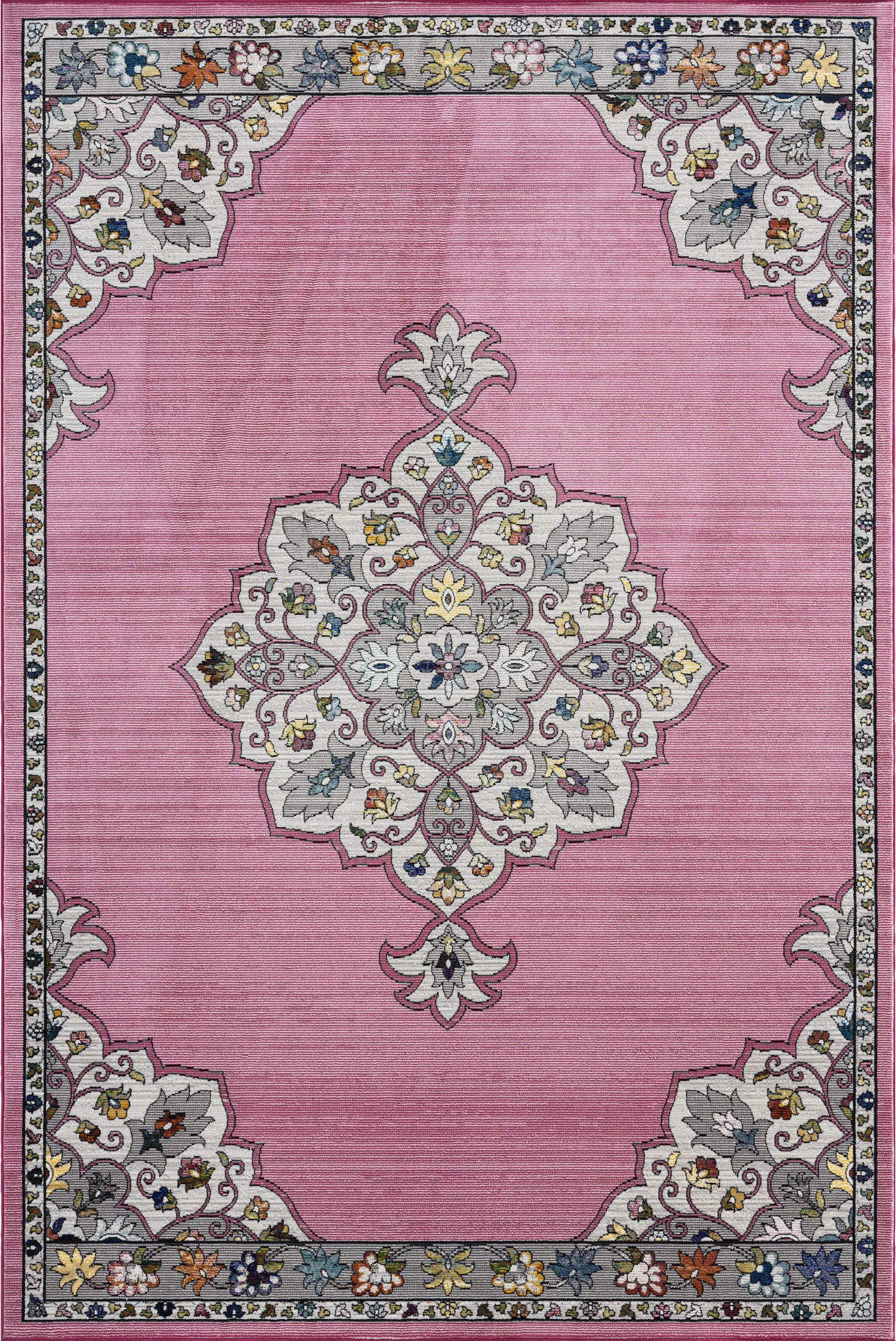 Drewellan Pink 5' x 7'6 Rug - Image 1