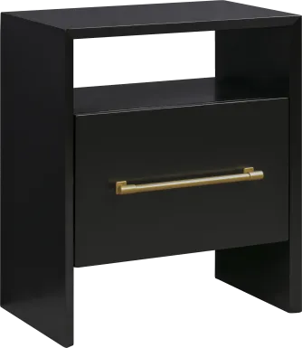 Wyleswood Black Nightstand