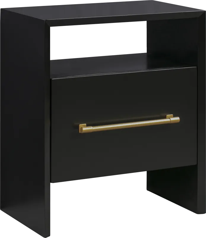 Wyleswood Black Nightstand