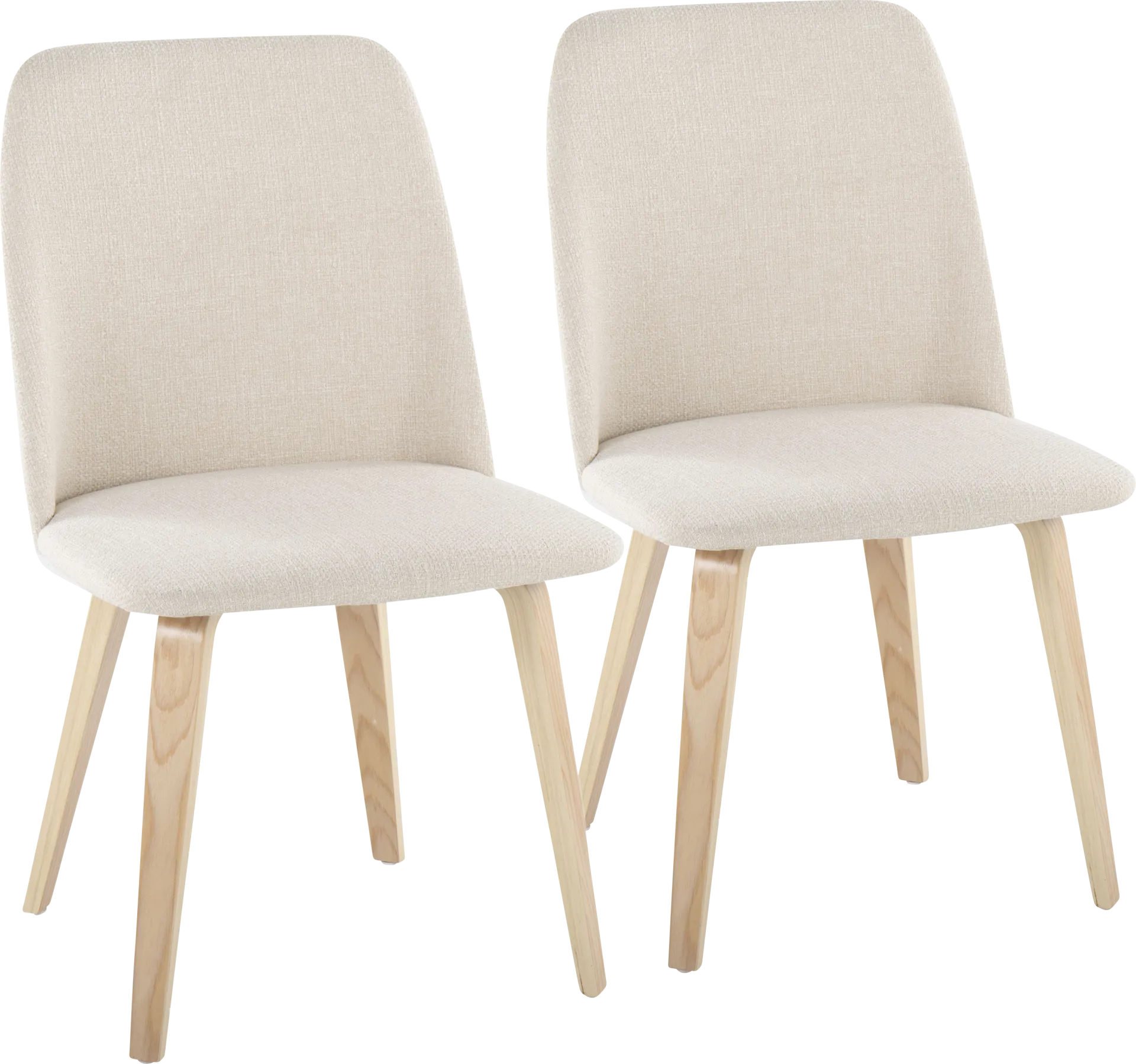 Verawood I Cream Dining Chair, Set of 2 - Image 1