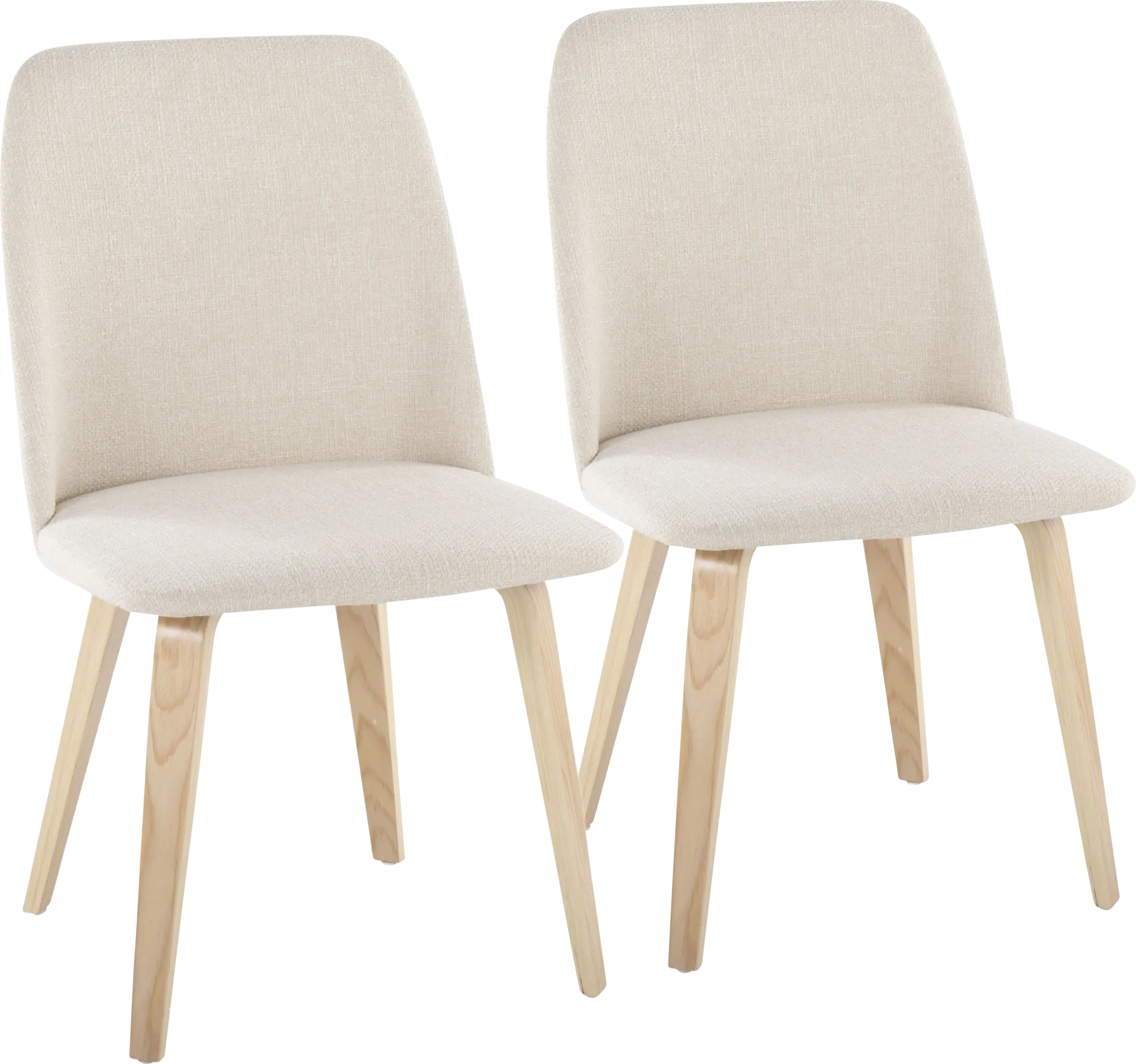 Verawood I Cream Dining Chair, Set of 2