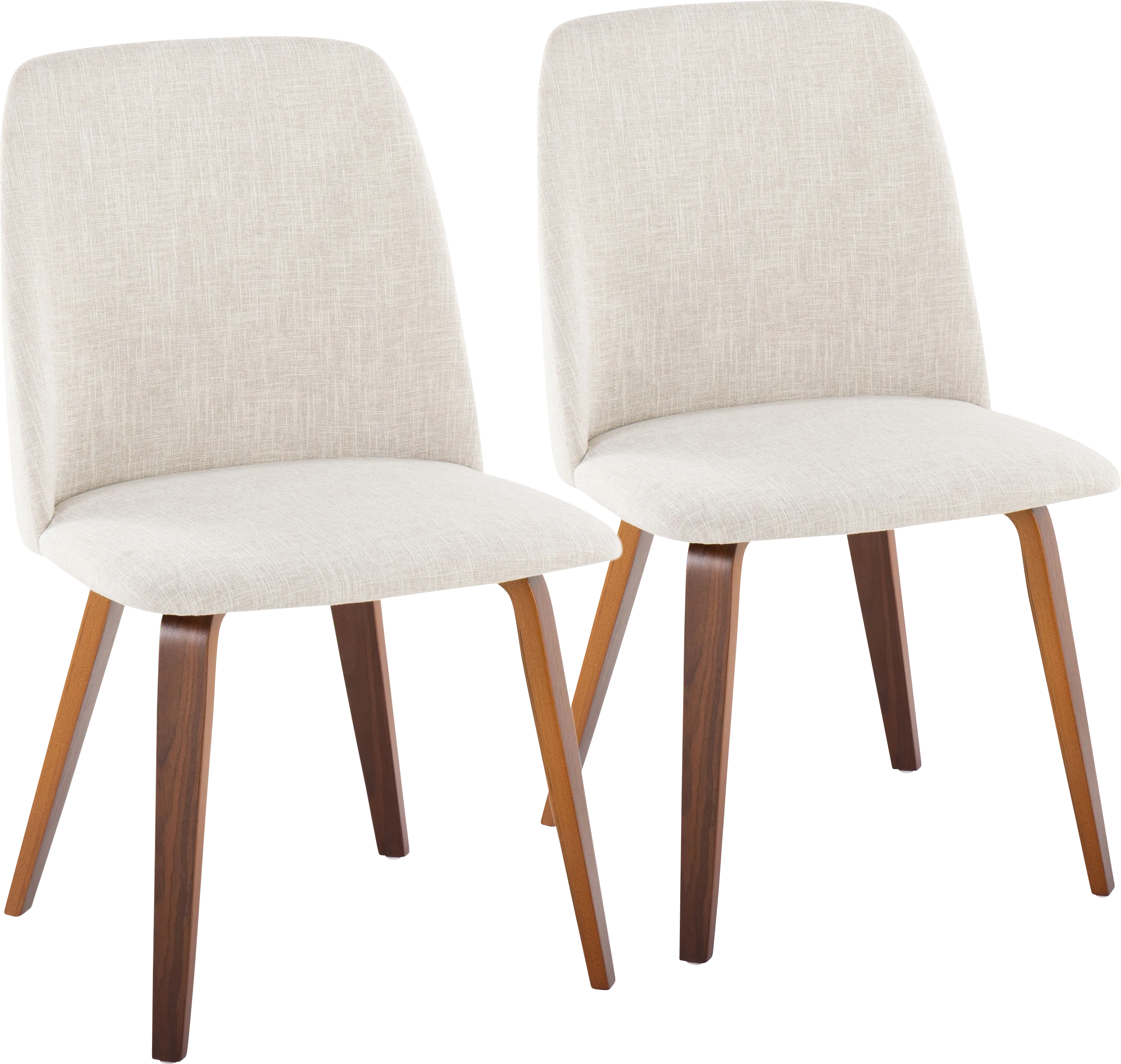 Verawood II Beige Dining Chair, Set of 2 - Thumbnail - Image 1