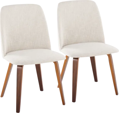 Verawood II Beige Dining Chair, Set of 2