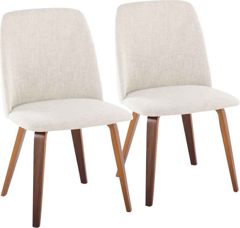 Verawood II Beige Dining Chair, Set of 2