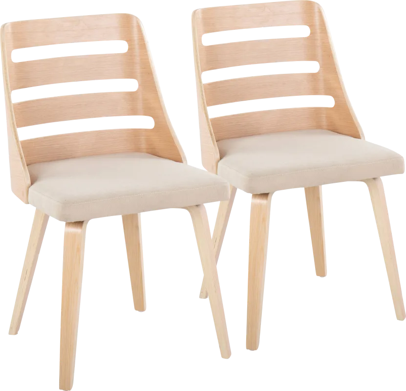 Tullahama Cream Dining Chair, Set of 2